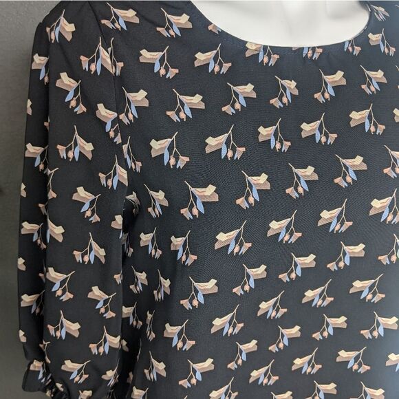 Le Lis Black Patterned Blouse - Picture 5 of 10